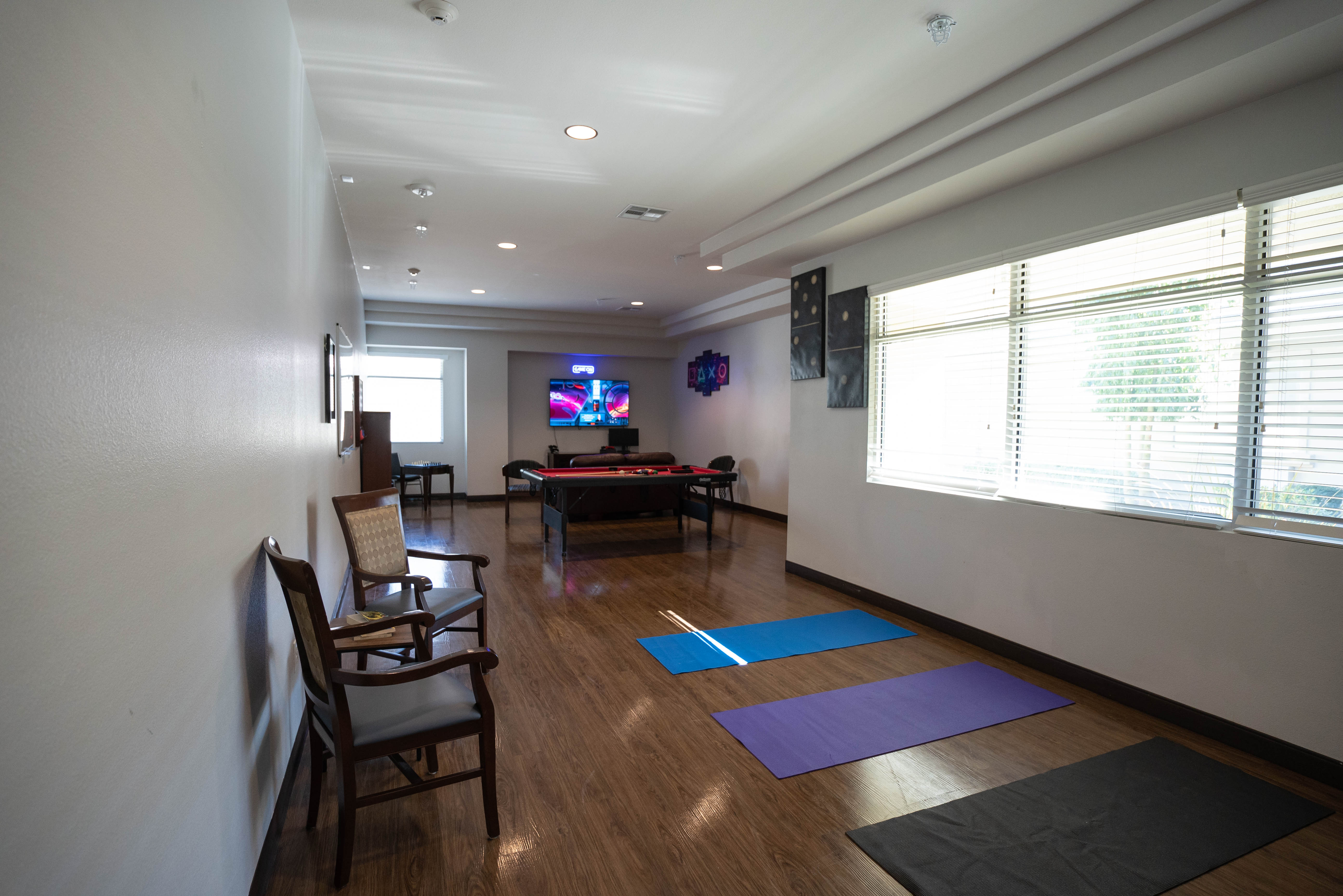 Silver State recreation room full length view